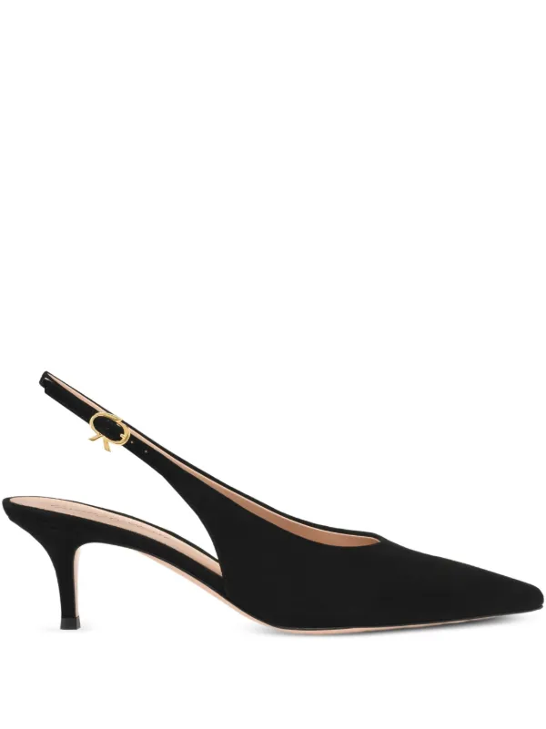 Gianvito Rossi 55mm Robbie Slingback Pumps Black FARFETCH PH