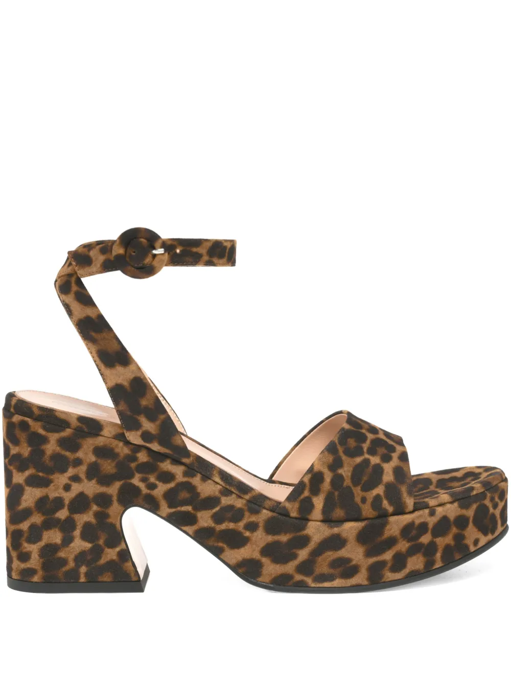 Gianvito Rossi Alma leopard-print platform sandals | Brown | Image 1