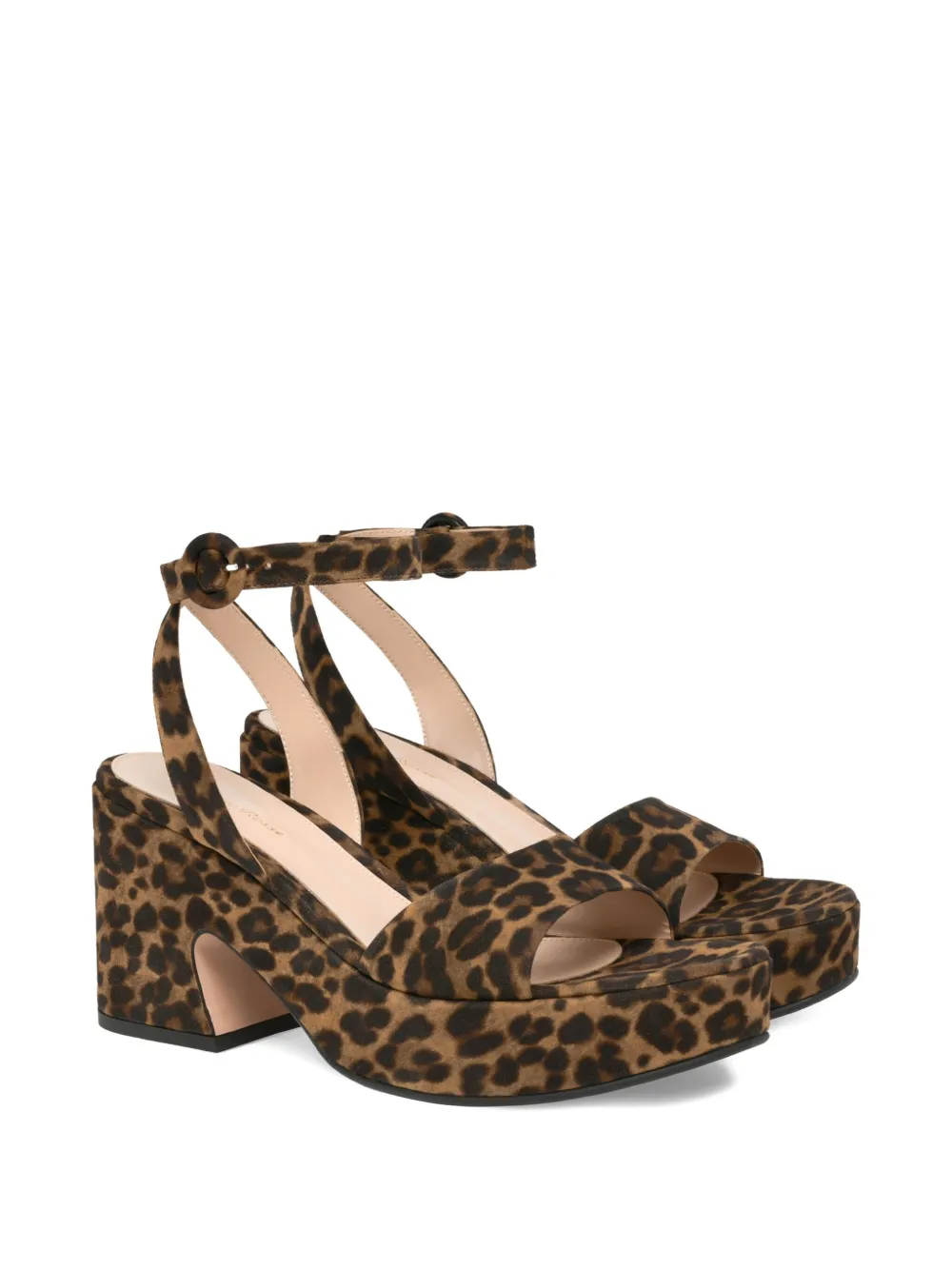 Gianvito Rossi Alma leopard-print platform sandals | Heeled Sandals | Image 2