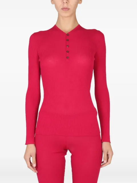 DSQUARED2 suéter de canalé con botones