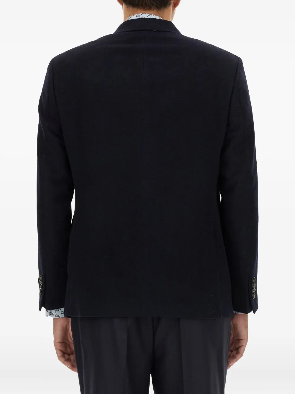 ETRO Kasjmier blazer met twee knopen Blauw