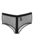 Maison Close Pure Tentation openable mesh shorts - Black