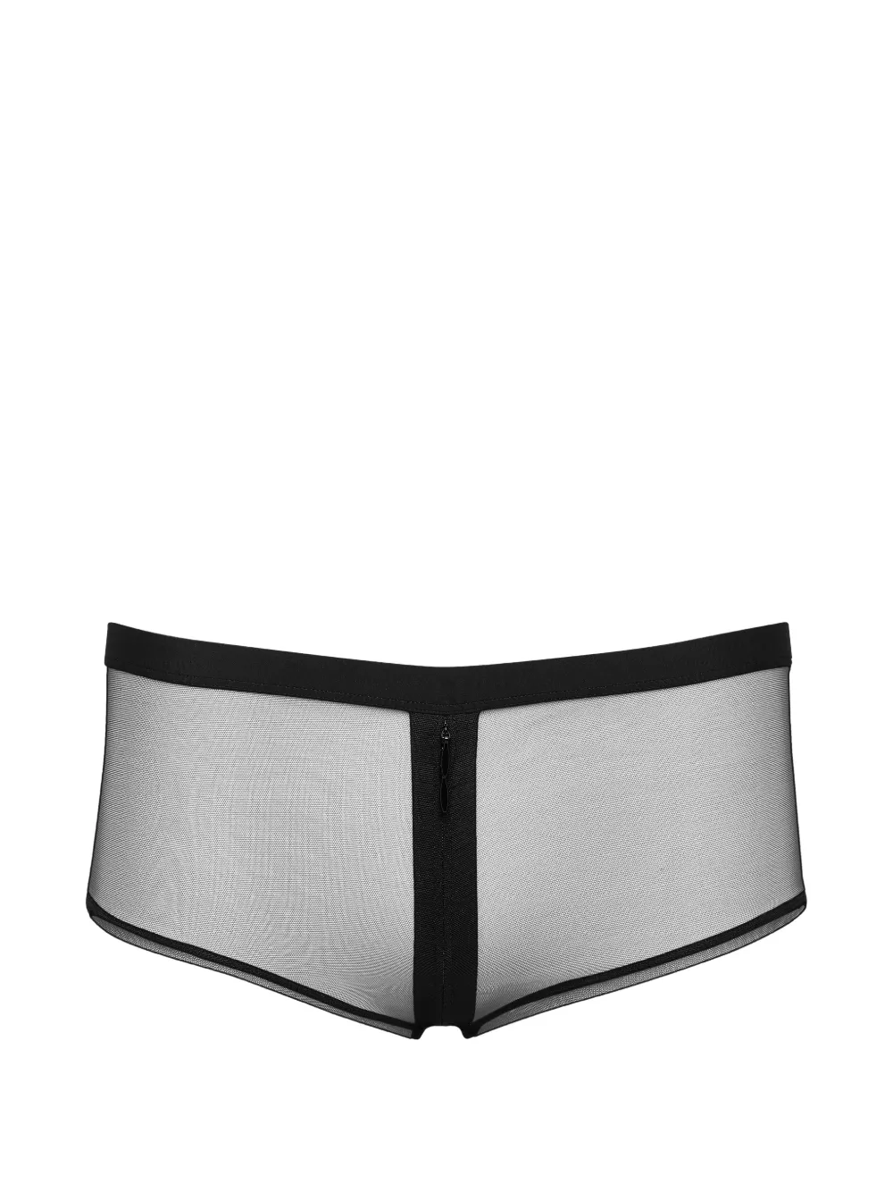 Maison Close Pure Tentation openable mesh shorts - Nero