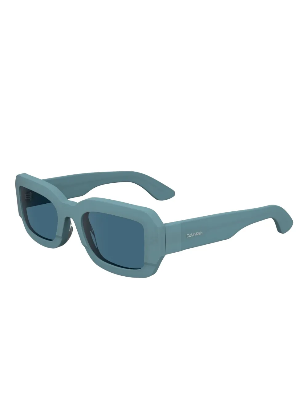 Calvin Klein Zonnebril met vierkant montuur Blauw