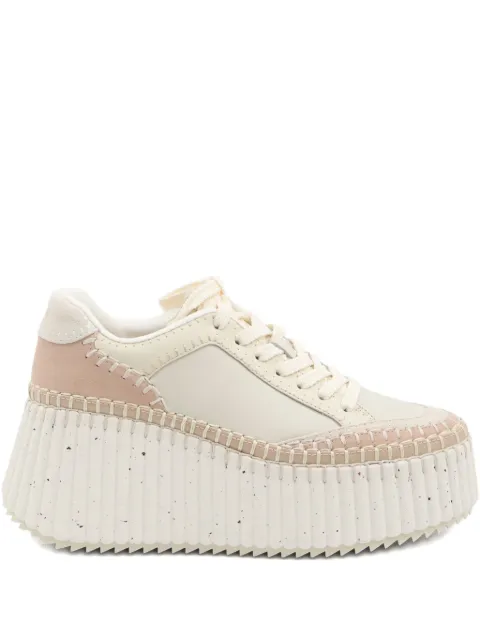Chloé platform lace-up pumps