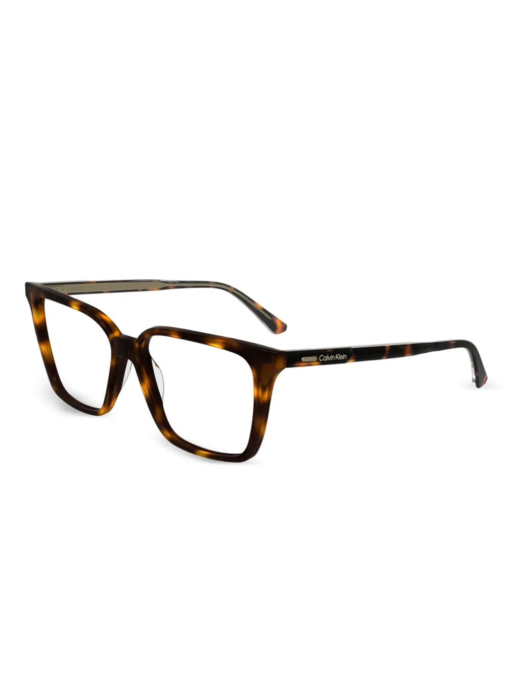Calvin Klein tortoiseshell squared glasses | Image 2
