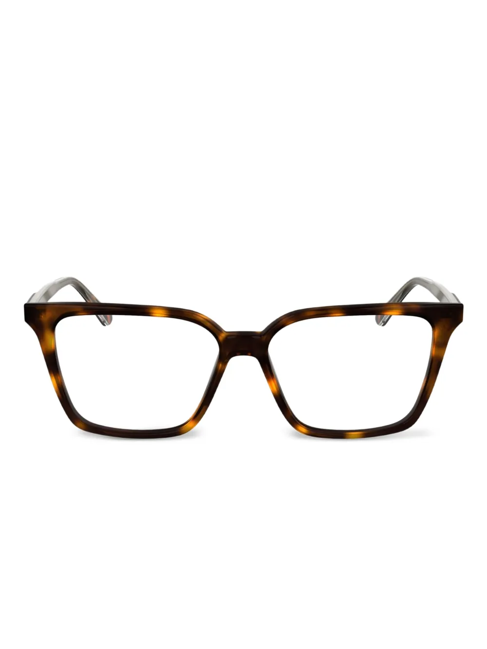 Calvin Klein tortoiseshell squared glasses | Brown | Image 1