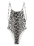 TOM FORD leopard-print swimsuit - Neutrals