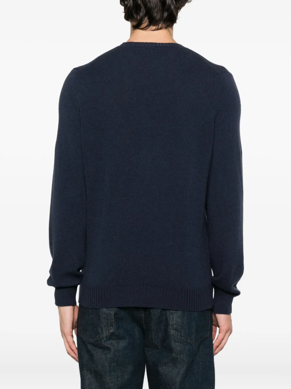 Fedeli crew-neck cashmere sweater Blauw