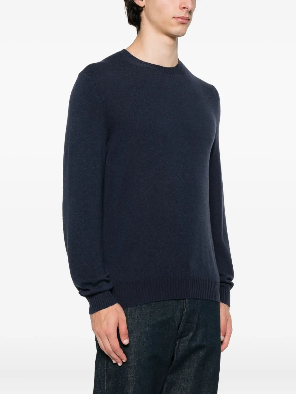 Fedeli crew-neck cashmere sweater Blauw