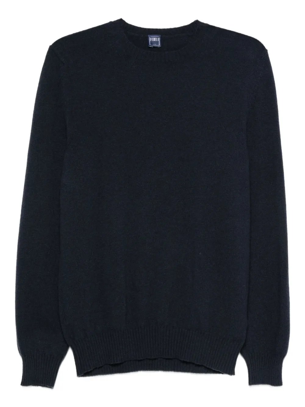 Fedeli crew-neck cashmere sweater Blauw