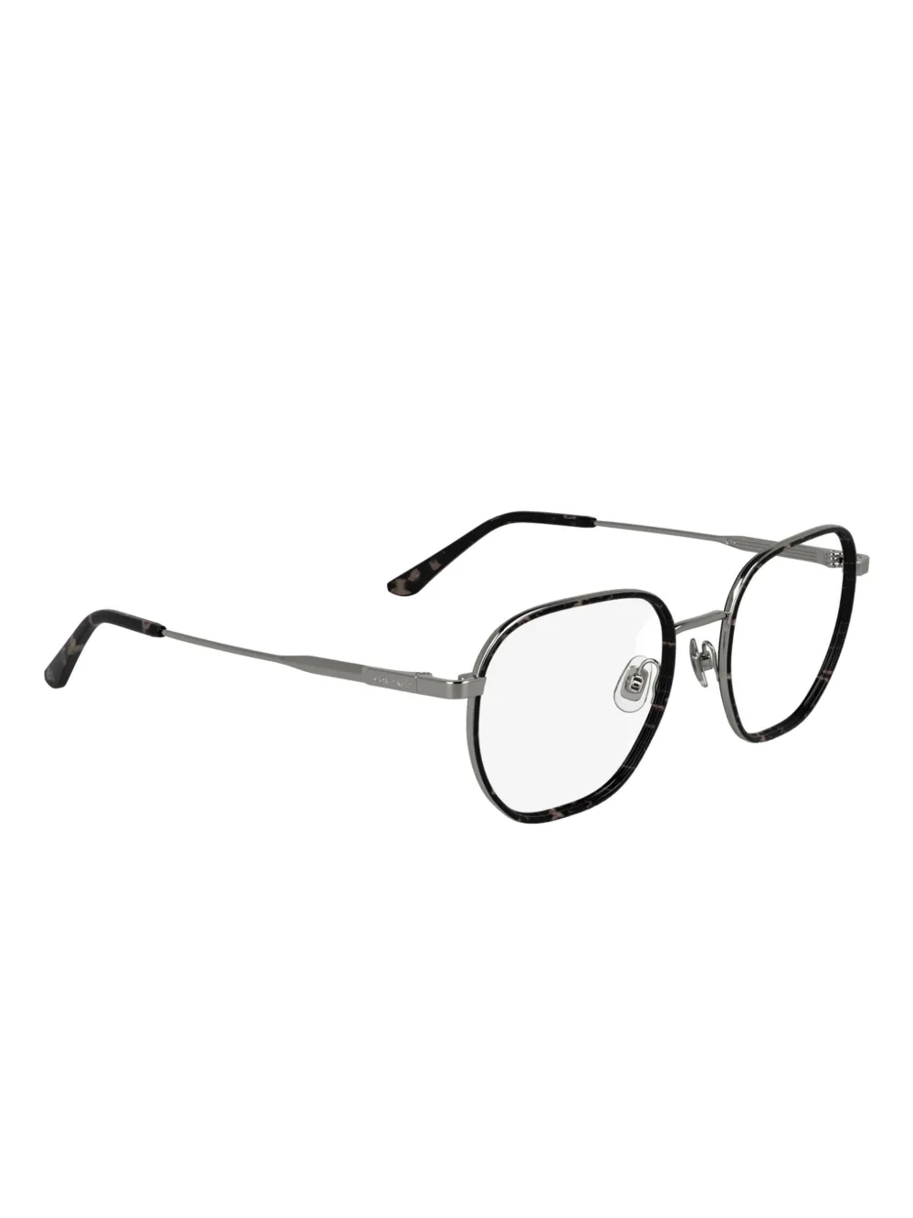 Calvin Klein Bril met geometrisch montuur Grijs