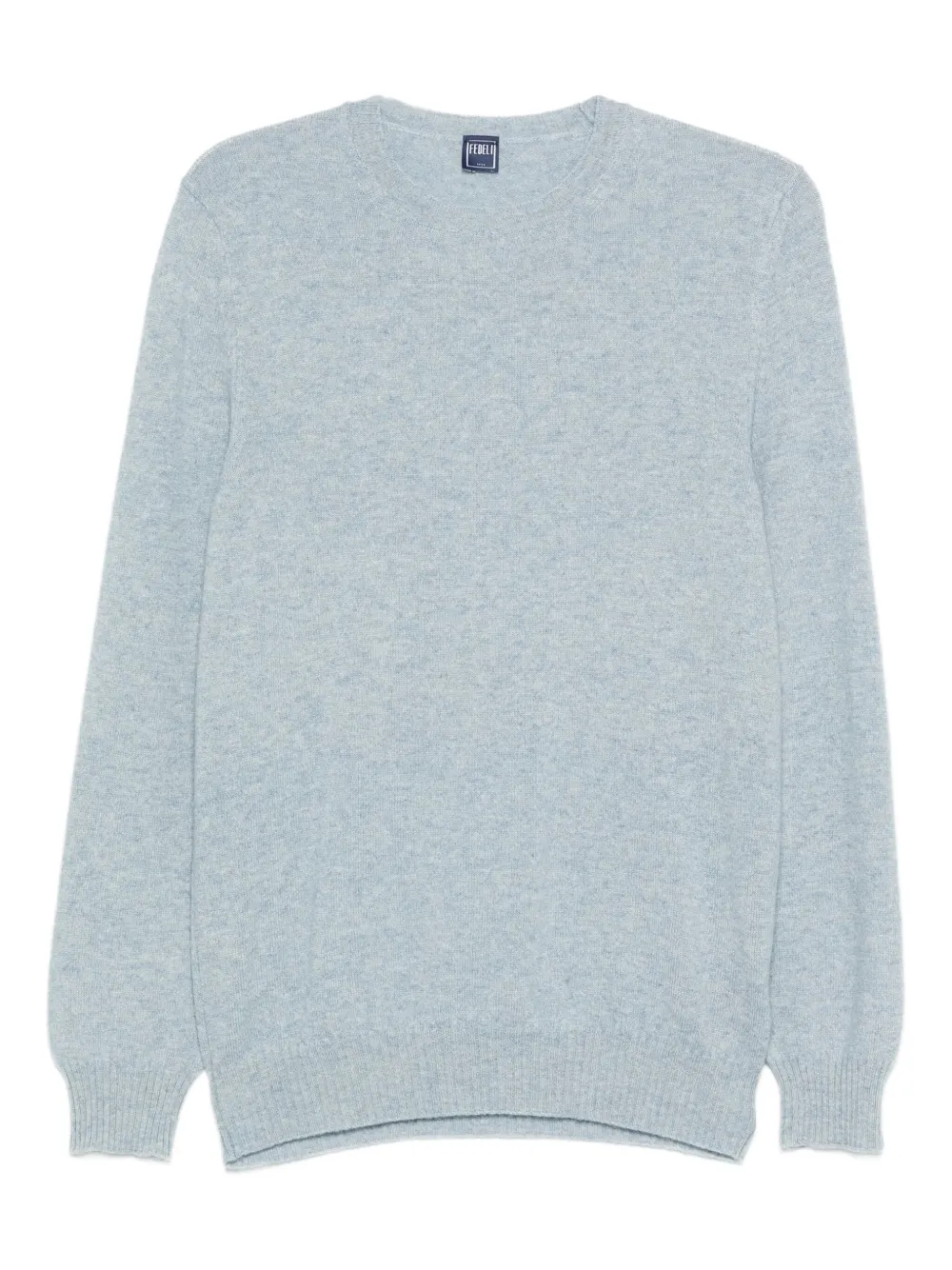 Fedeli crew neck cashmere sweater Blauw