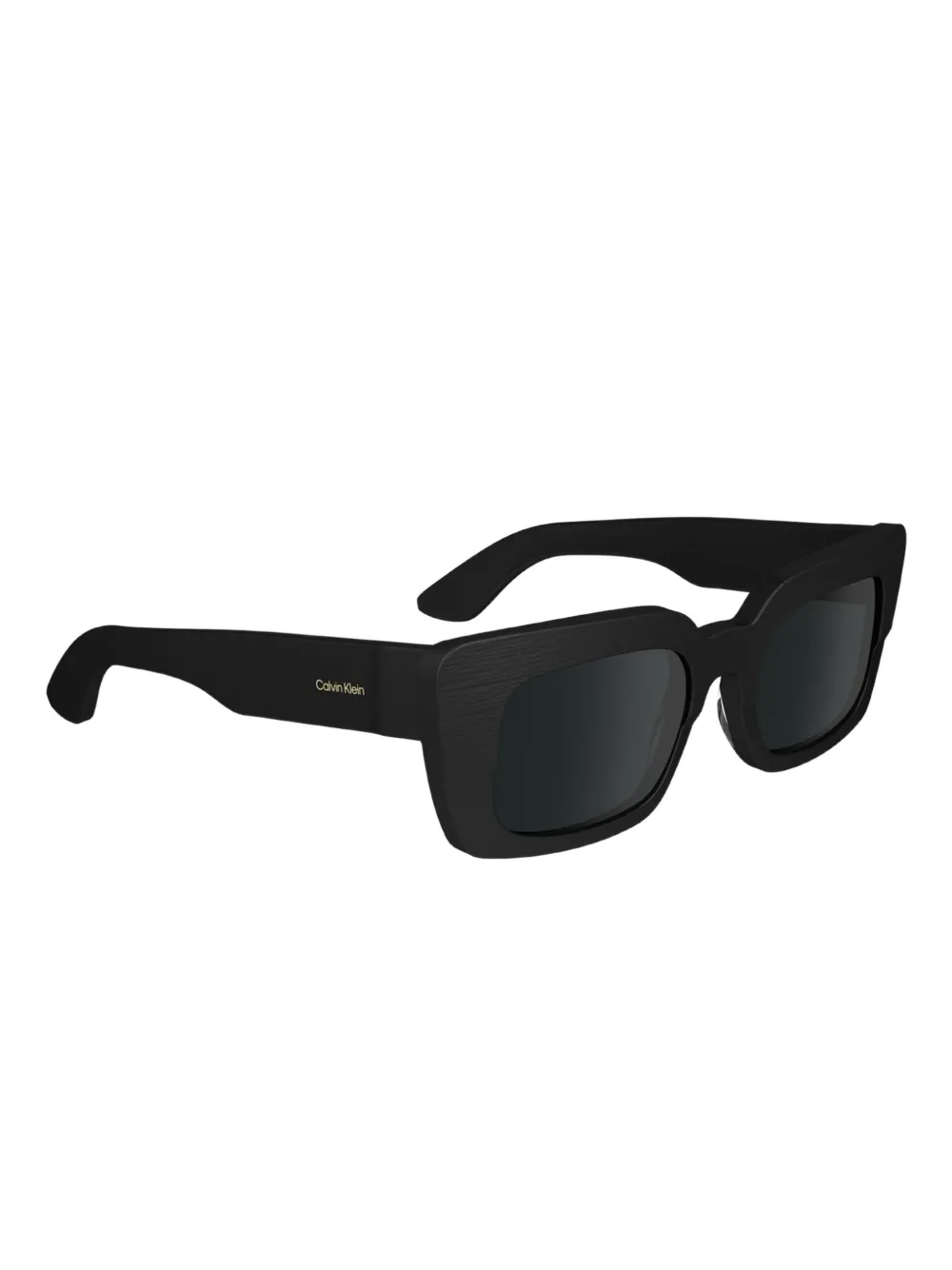 Calvin Klein Zonnebril met rechthoekig montuur - Zwart