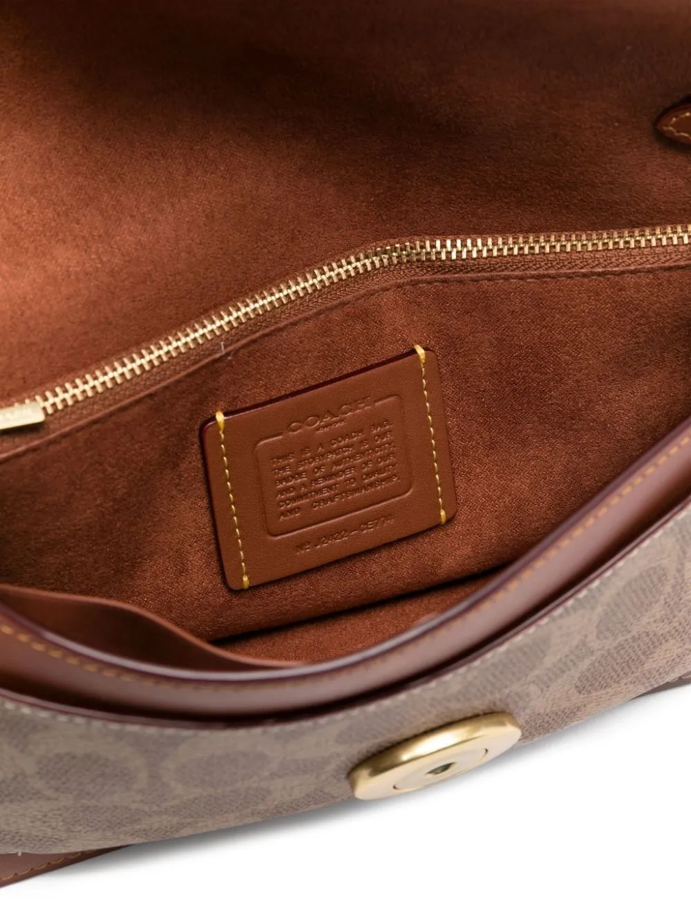 Coach Tabby kleine crossbodytas Bruin