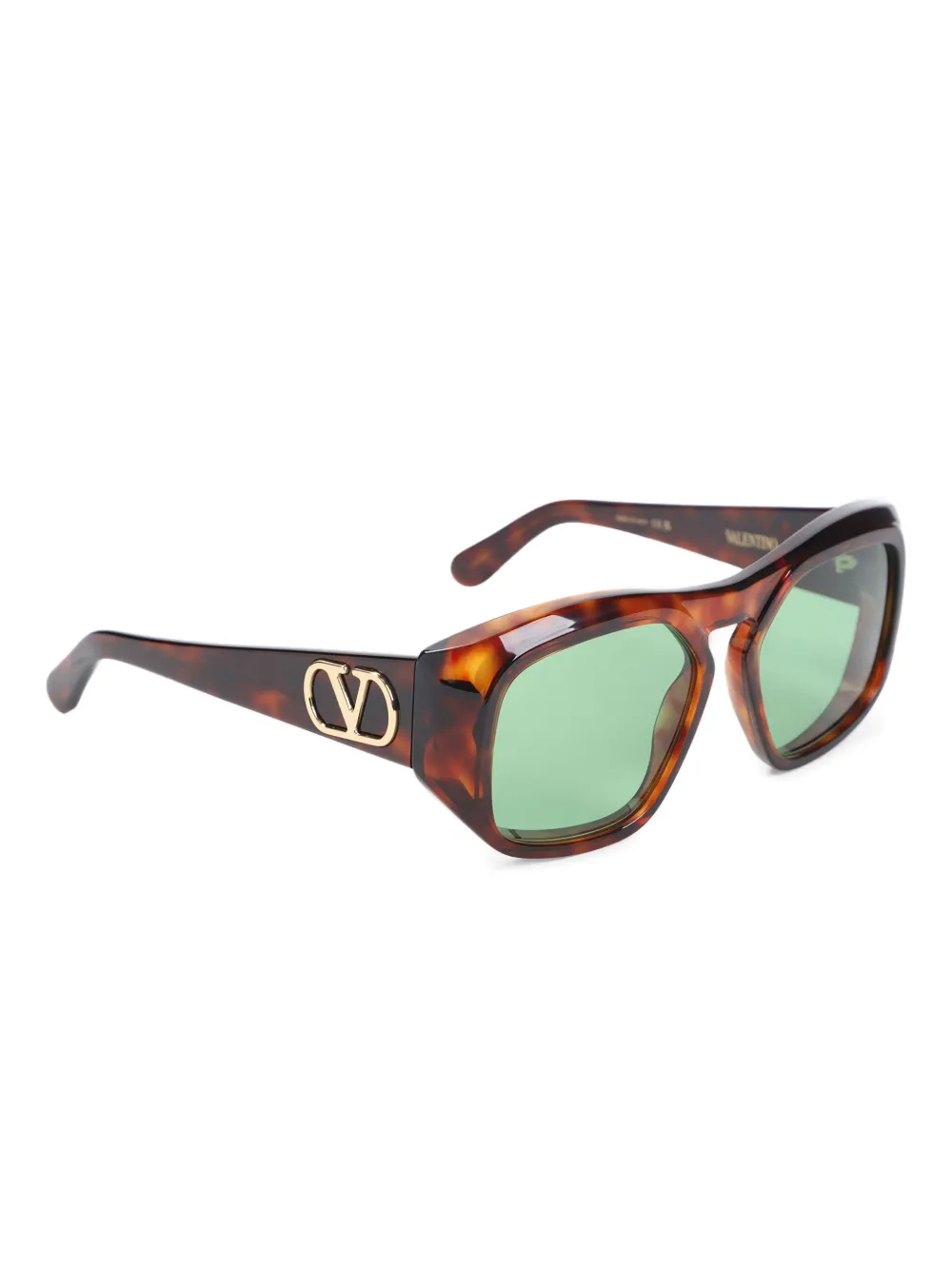 VALENTINO GARAVANI EYEWEAR VLogo geometric-frame sunglasses Bruin