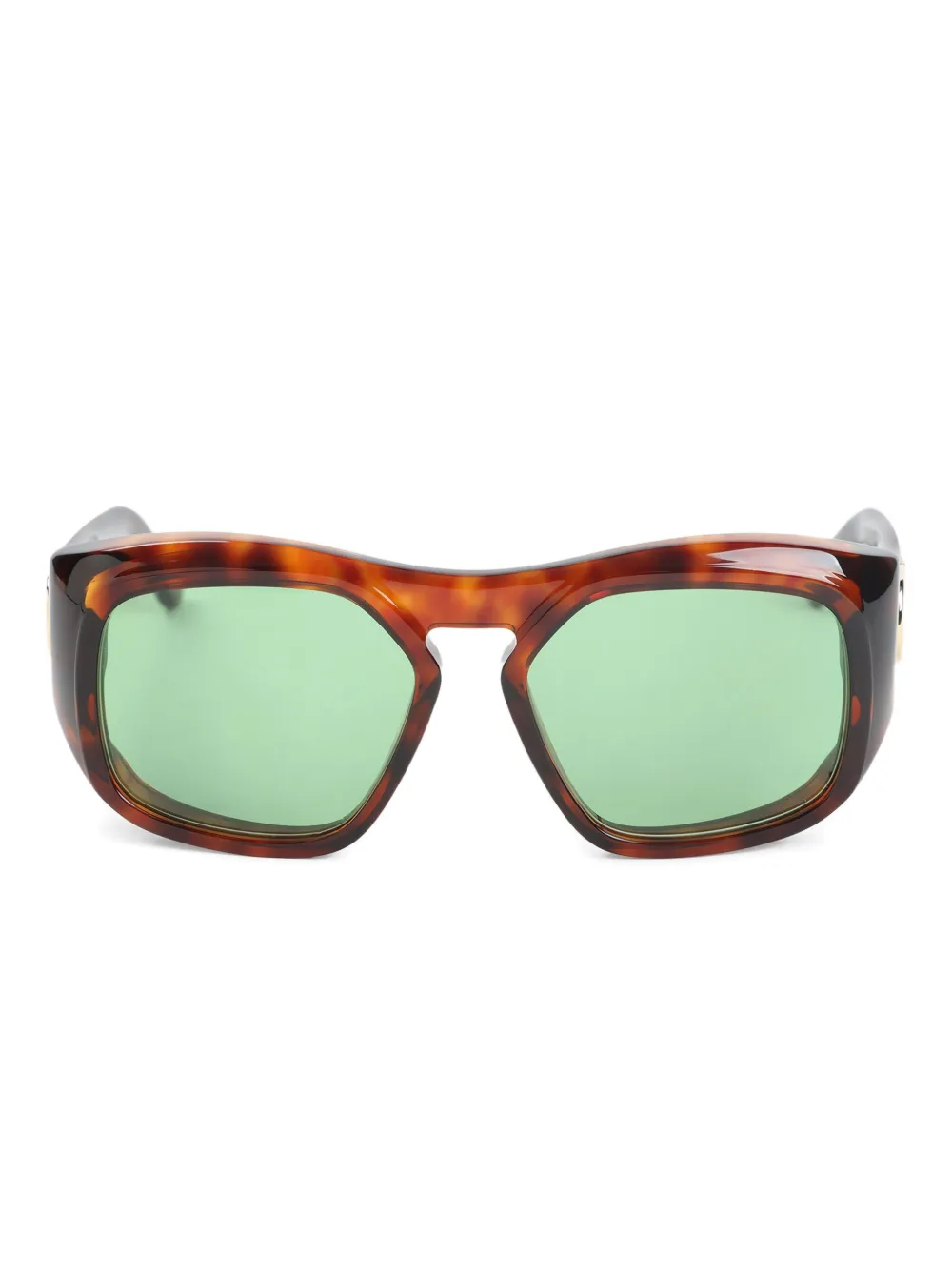 VALENTINO GARAVANI EYEWEAR VLogo geometric-frame sunglasses Bruin