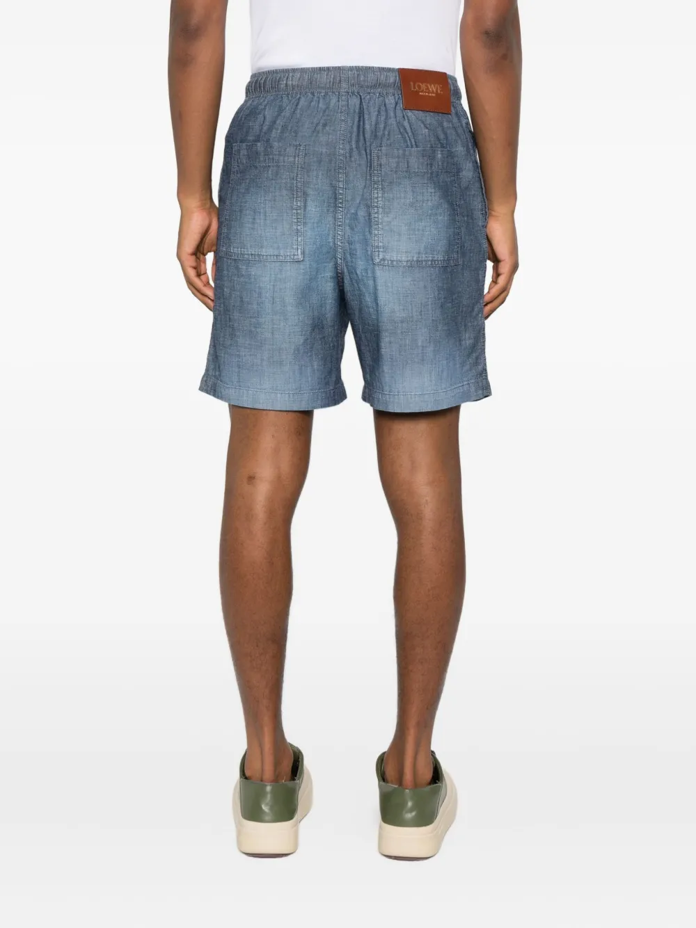 LOEWE Shorts met elastische taille Blauw