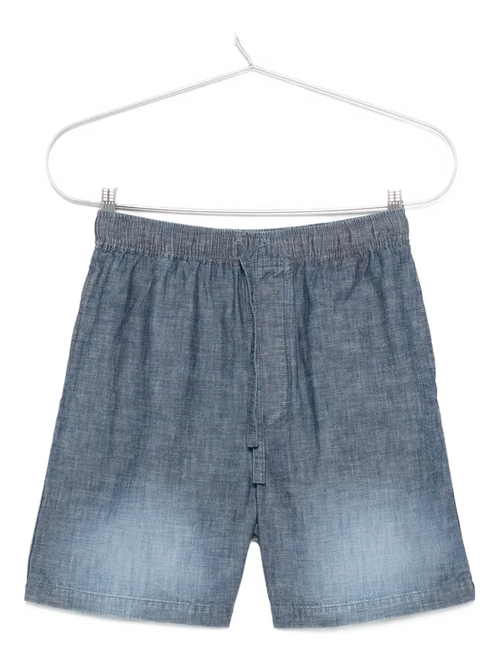 LOEWE elasticated-waist cotton shorts - ブルー LOEWE elasticated-waist cotton shorts - ブルー
