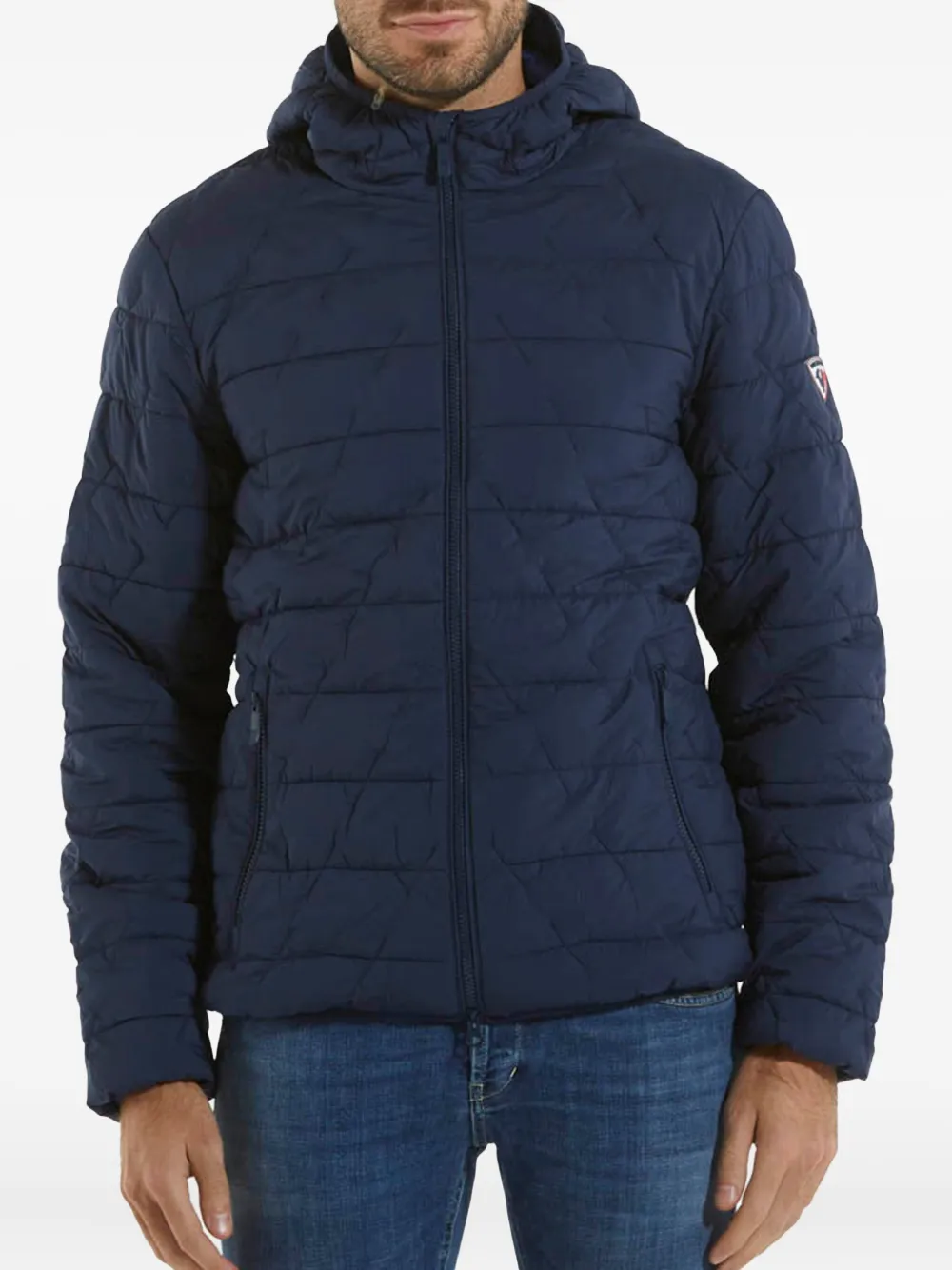 Rossignol Grande quilted hooded jacket Blauw