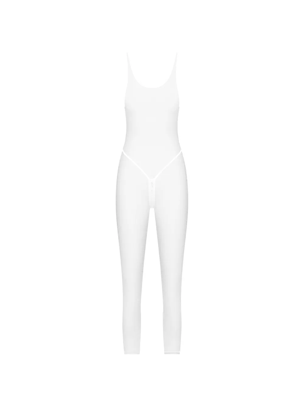 Maison Close Pure Tentation mesh catsuit – White