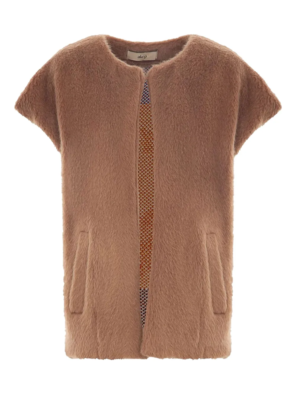 Akep embroidered side-pockets jacket | Brown | Image 1