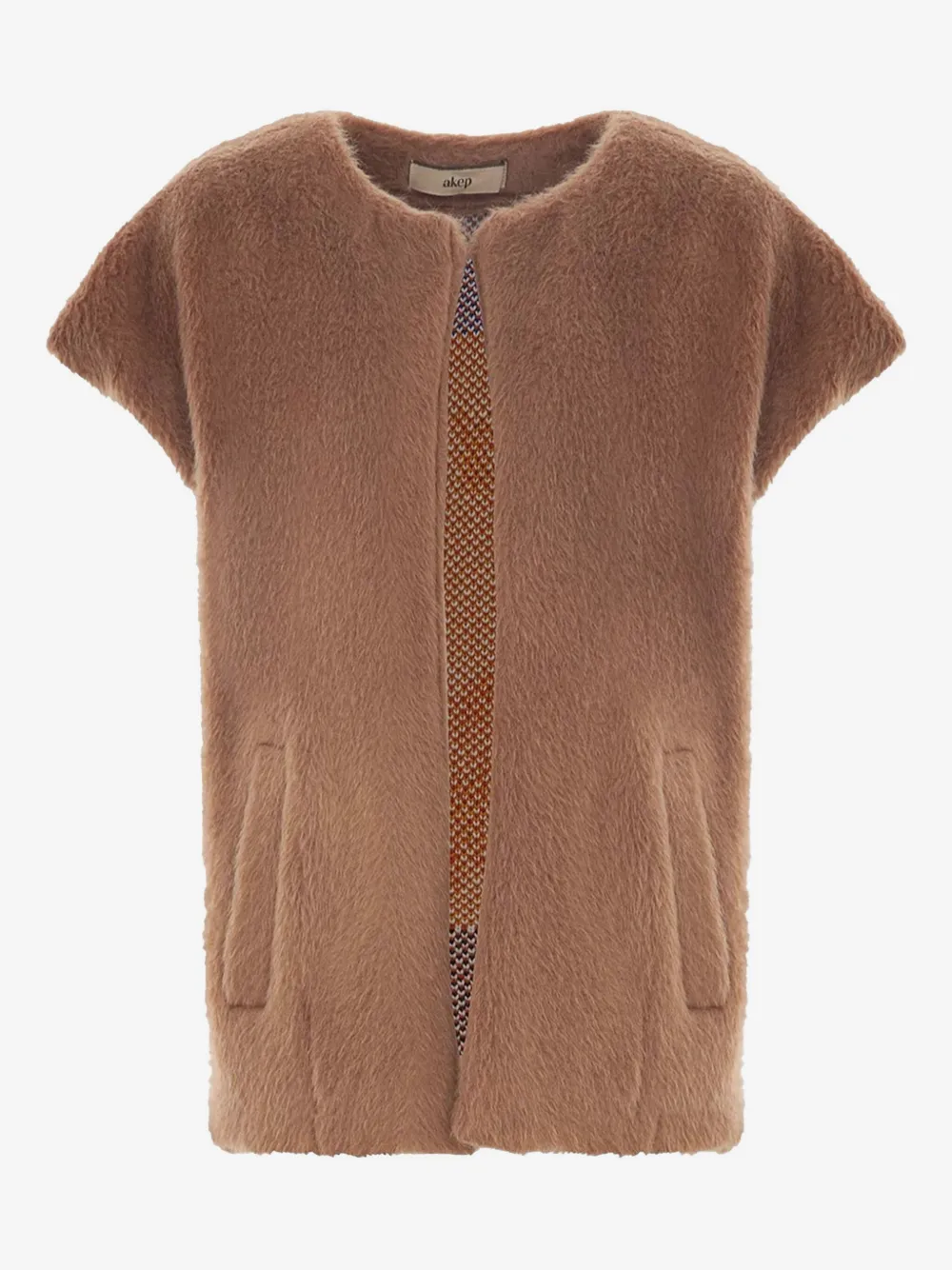 Akep embroidered side-pockets jacket | Brown | Image 1