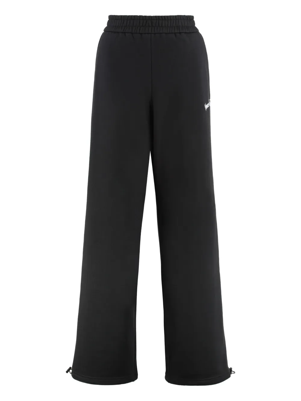 Versace Jeans Couture Trainingsbroek met trekkoord en geborduurd logo Zwart