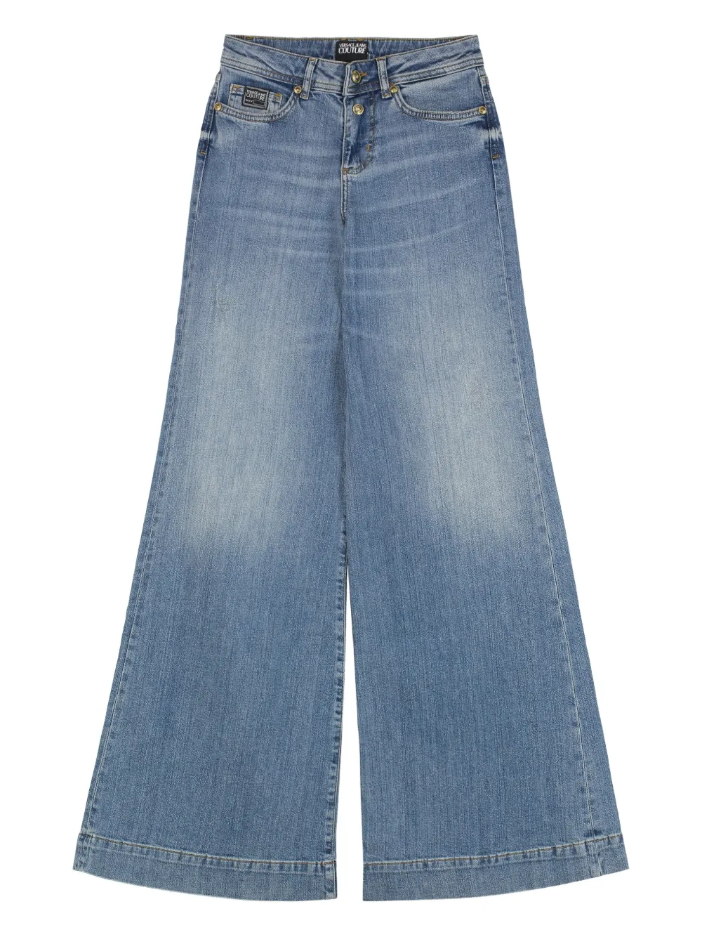 Versace Jeans Couture Jeans met wijde pijpen Blauw