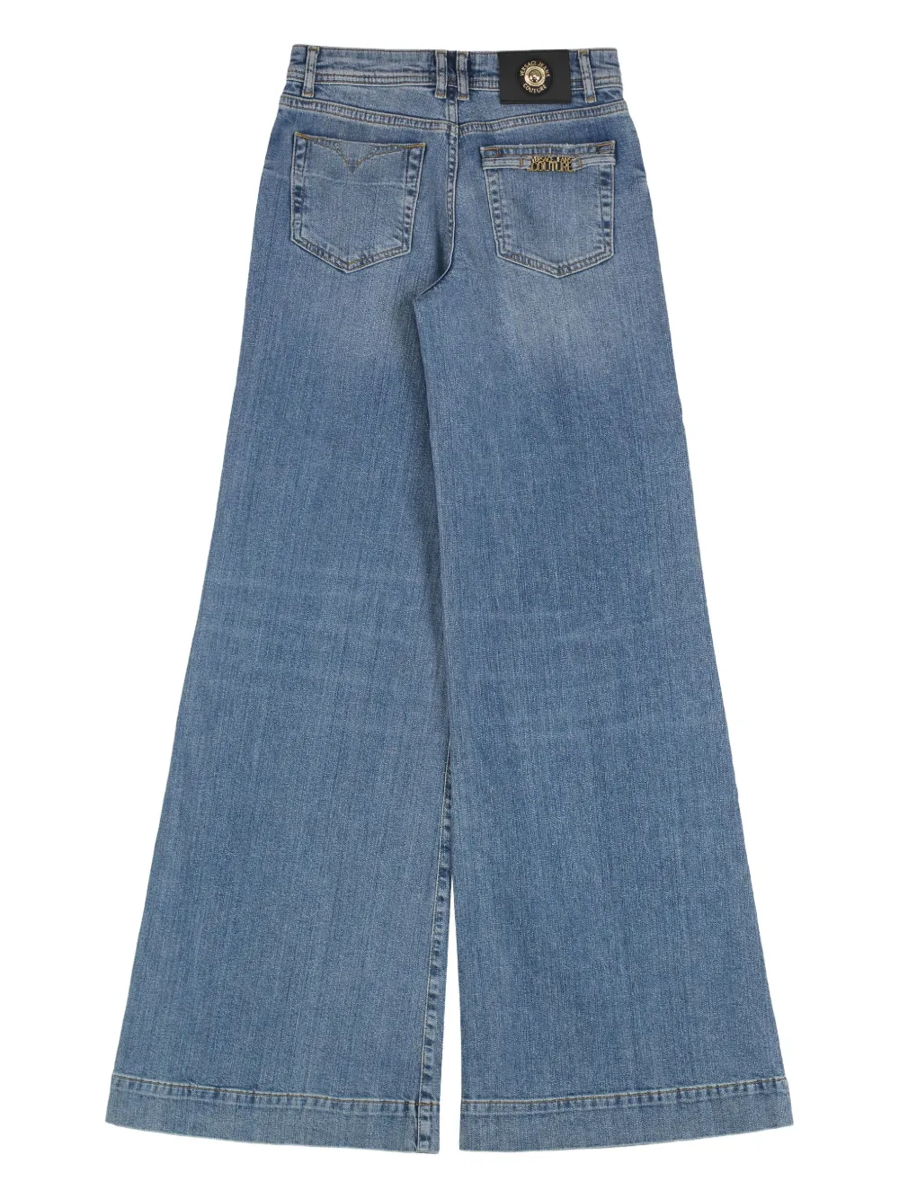 Versace Jeans Couture Jeans met wijde pijpen Blauw