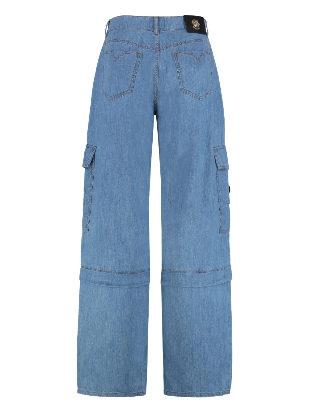 Versace Jeans Couture Cargo broek met gesp-detail Blauw