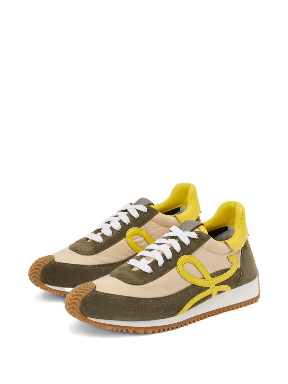 Loewe Flow Runner 2.0 Suede Sneakers In Neutral
