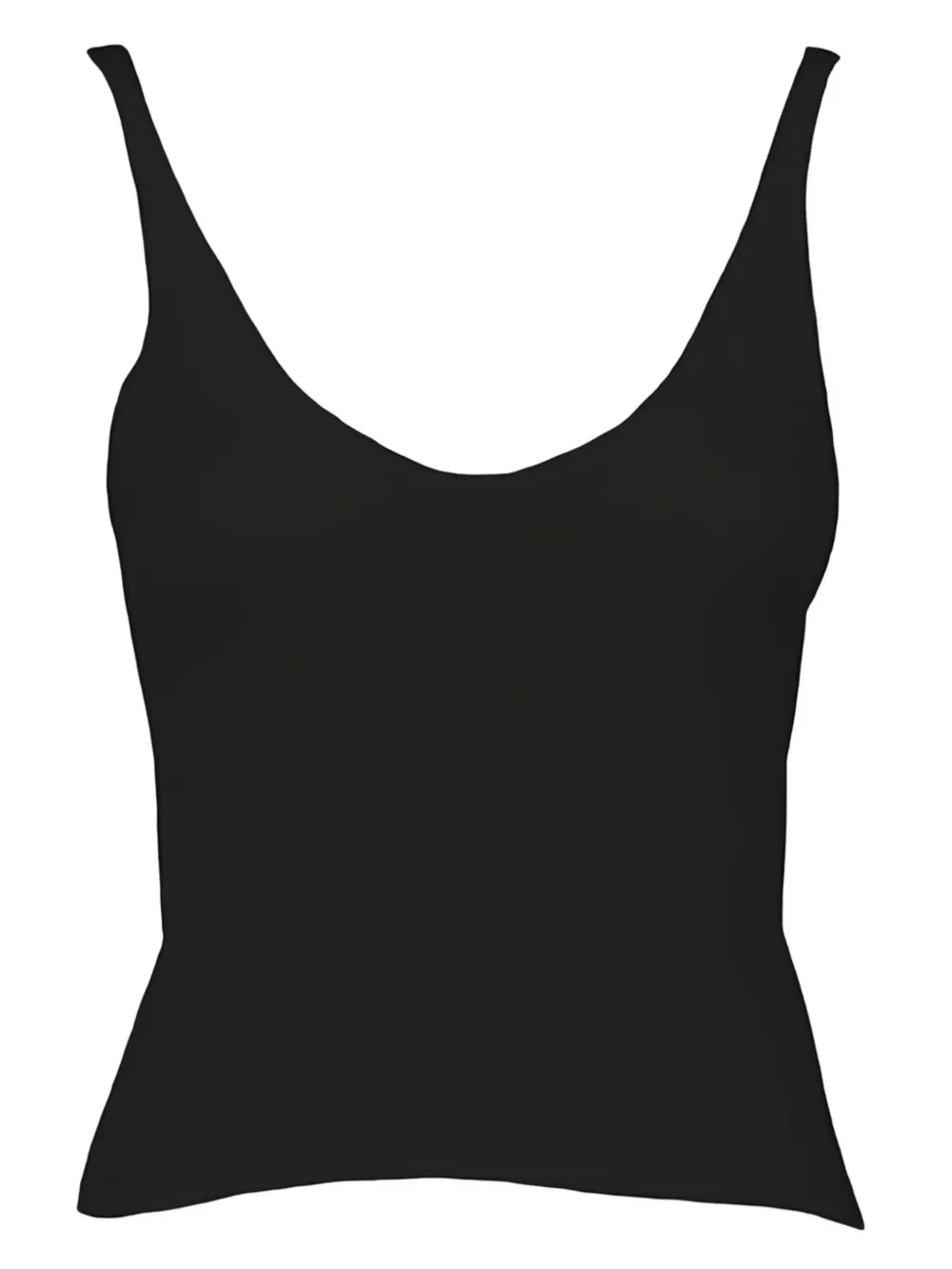 Akep Scoop-neck Fitted Top In Black