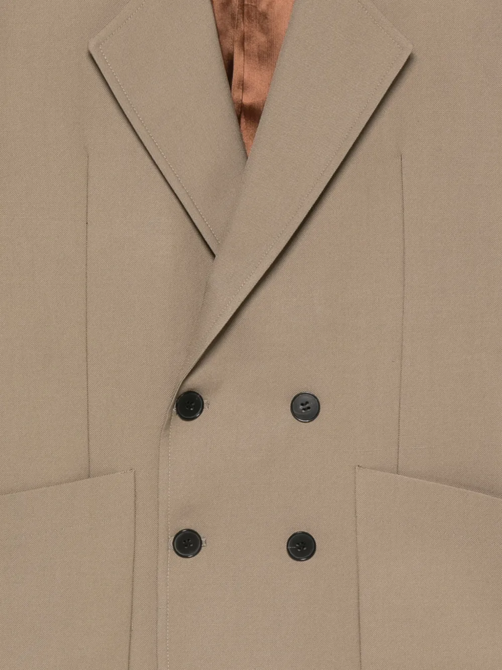 Low Brand Blazer met enkele rij knopen Beige