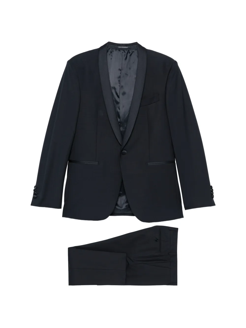 Carlo Pignatelli shawl-lapel single-breasted suit - Blu