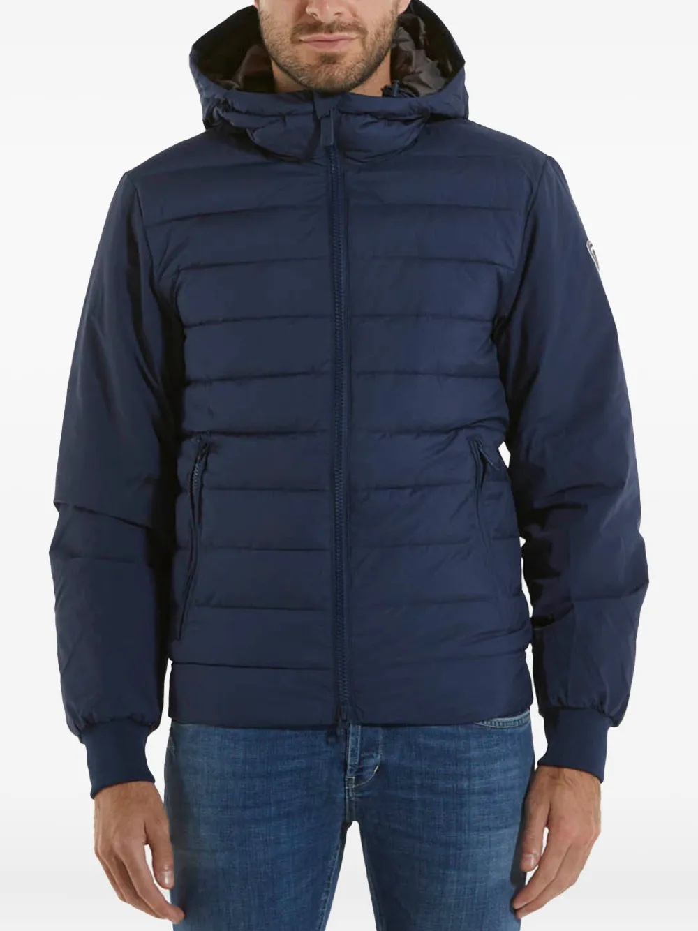 Rossignol quilted hooded jacket Blauw