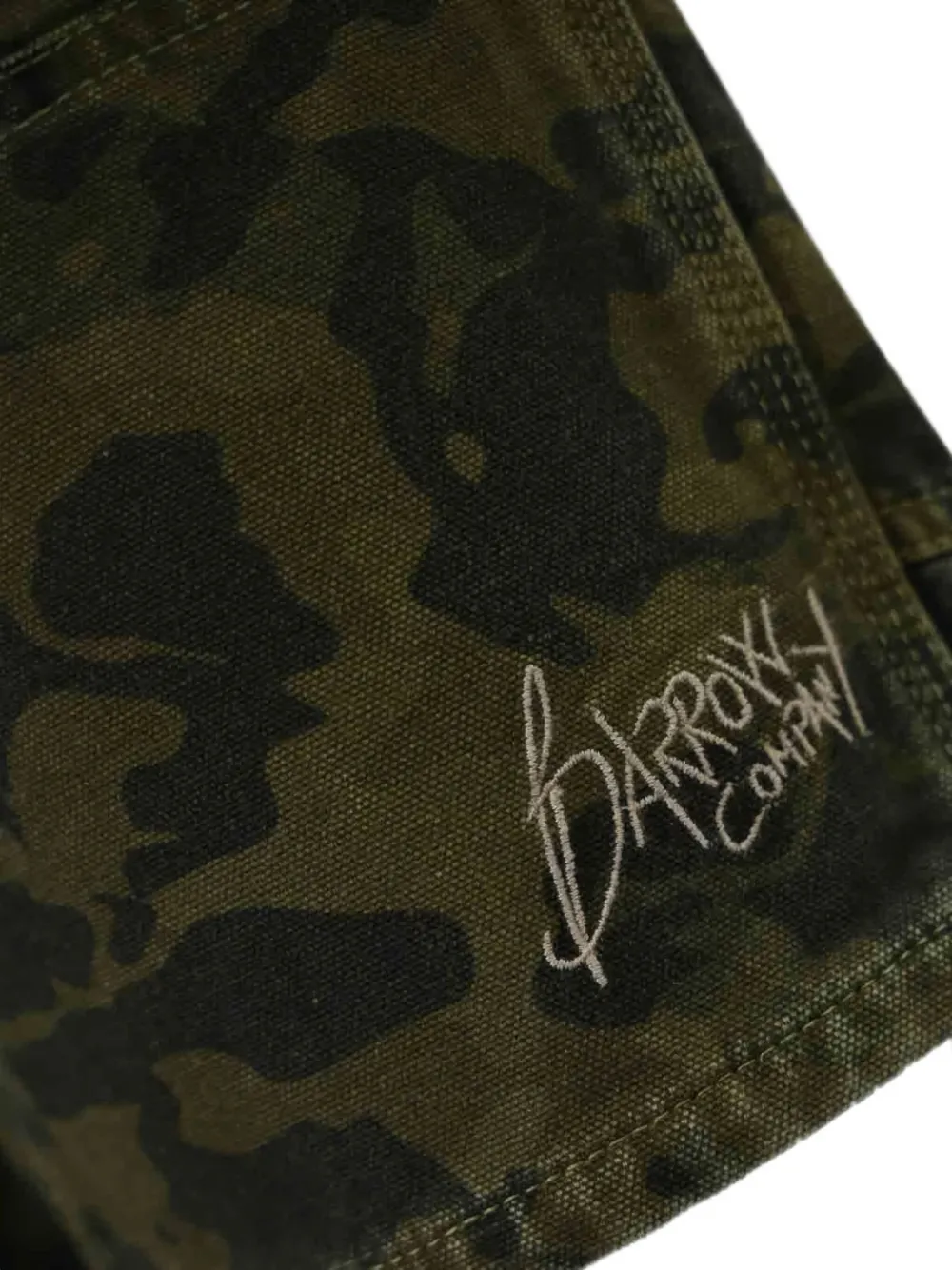 BARROW Cargo shorts met camouflageprint Groen