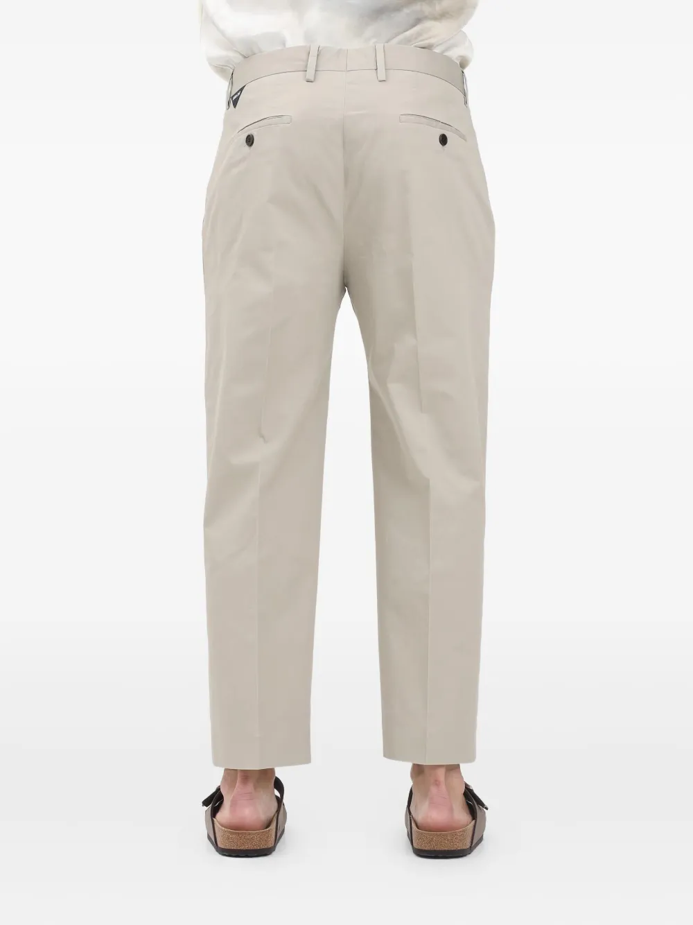 Golden Craft Broek met geplooide voorkant Beige