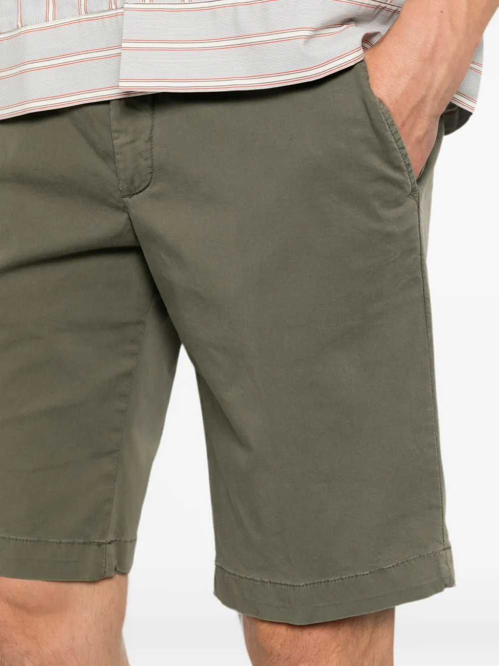Briglia 1949 Malibu katoenen shorts met trekkoordtaille Groen