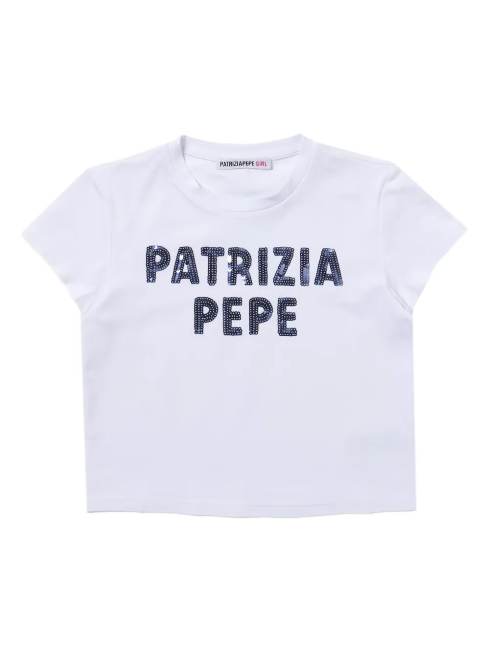 Patrizia Pepe T-shirt met pailletten Wit