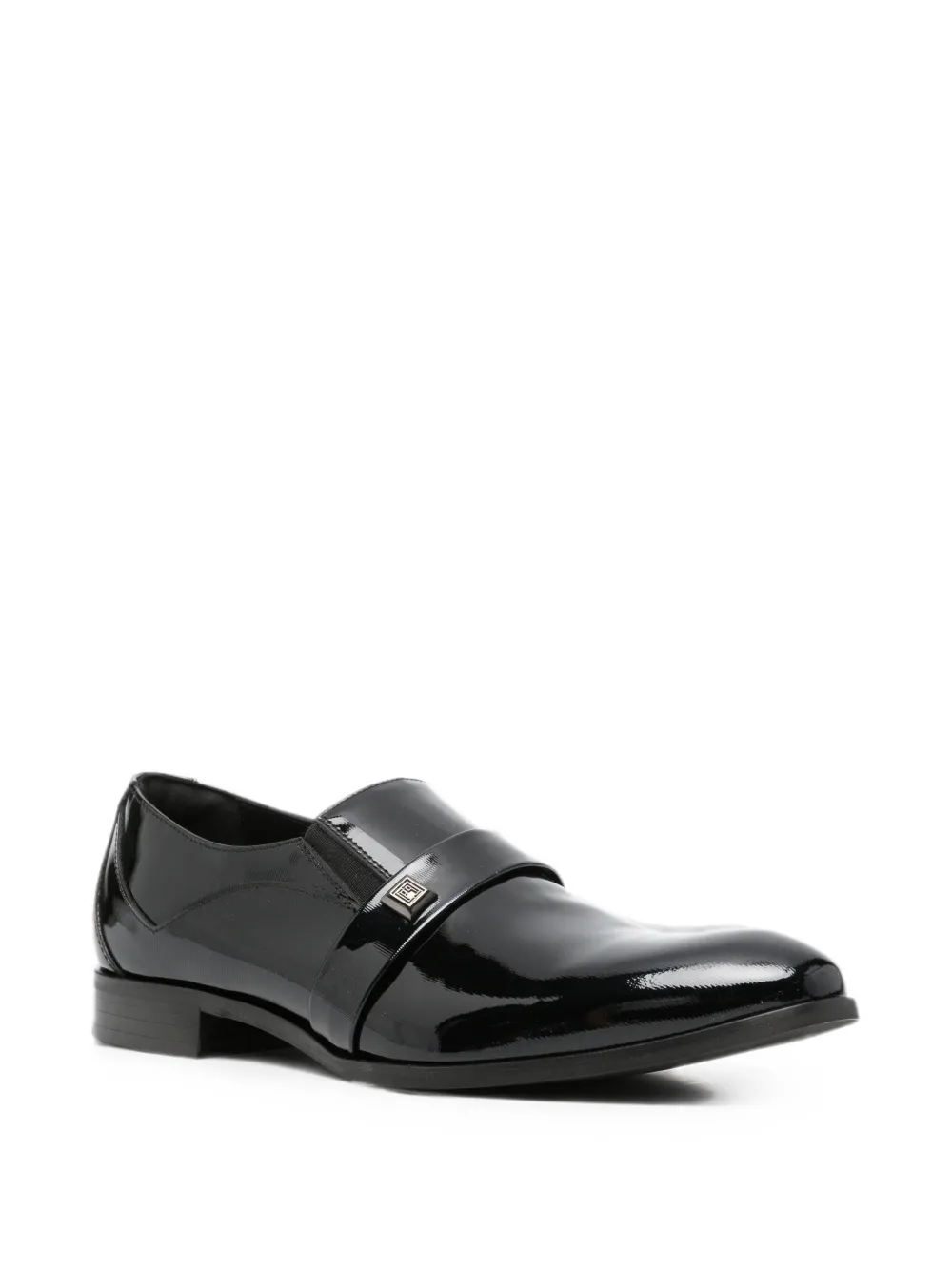 Carlo Pignatelli Slip-on schoenen met gelakte afwerking Zwart
