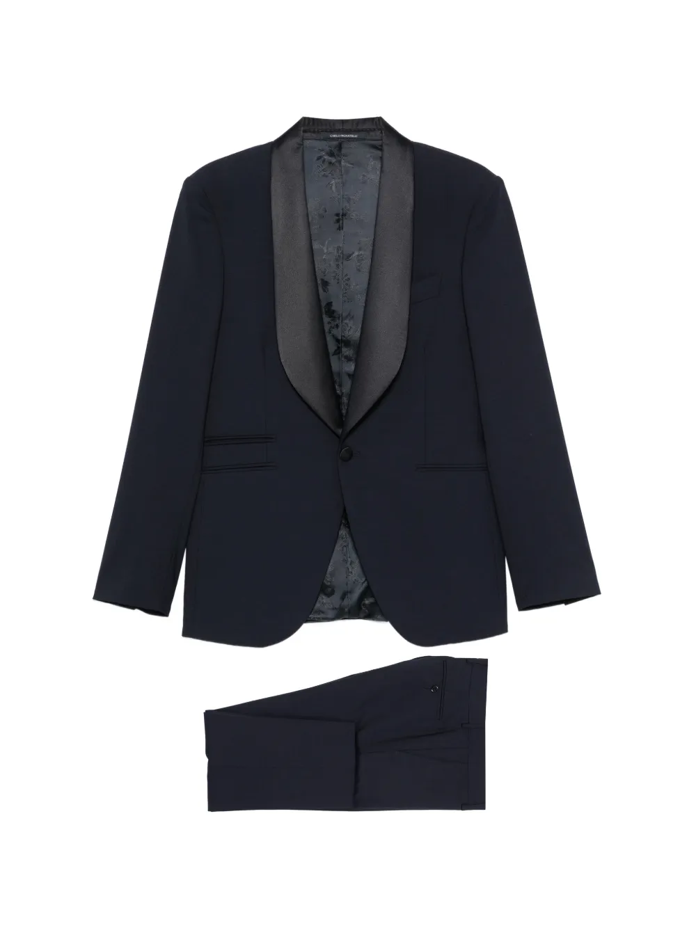Carlo Pignatelli shawl-lapel suit - Blu