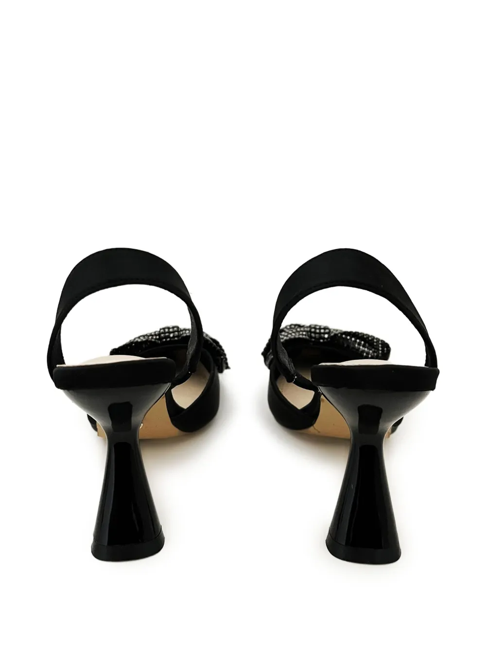 TWENTY FOURHAITCH bow-embellished slingback pumps Black