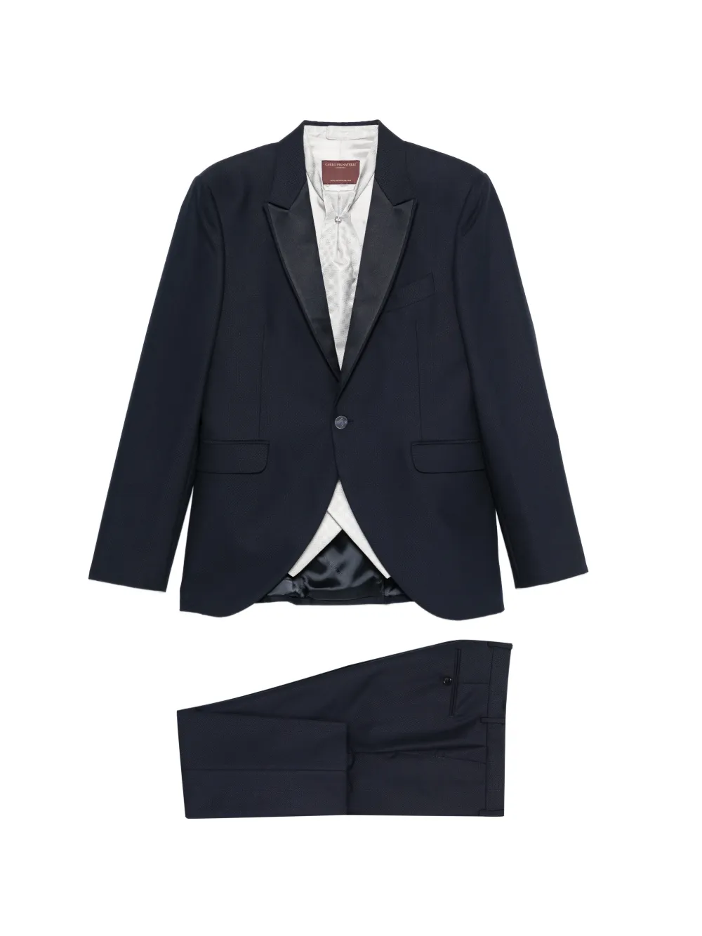 Carlo Pignatelli peaked-lapel suit (set of three) - Blu