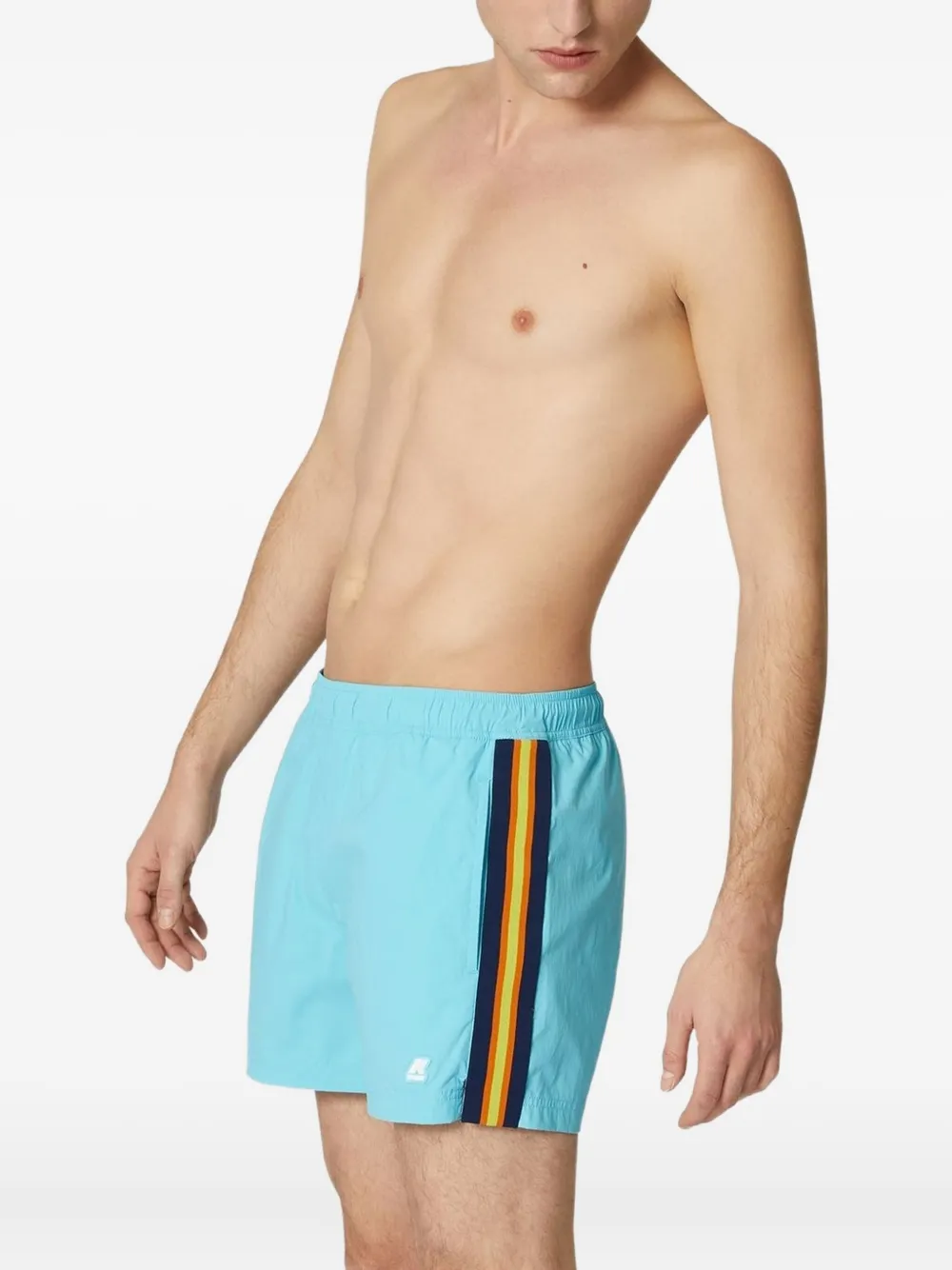K-Way Zwembroek met streep Blauw