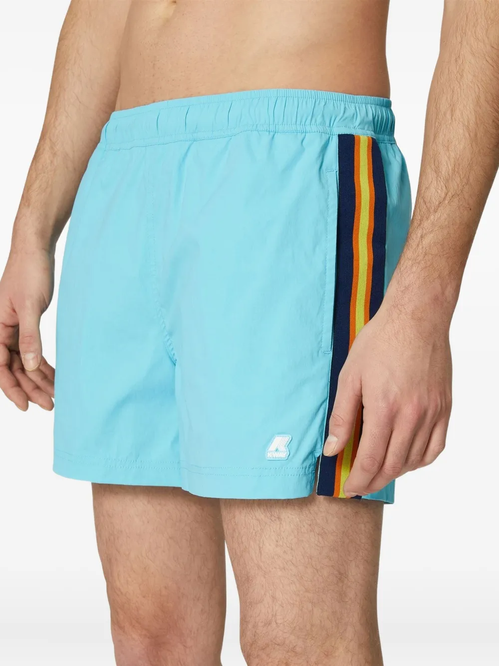 K-Way Zwembroek met streep Blauw