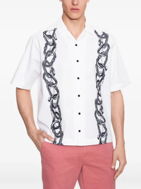 BOSS chain-print shirt