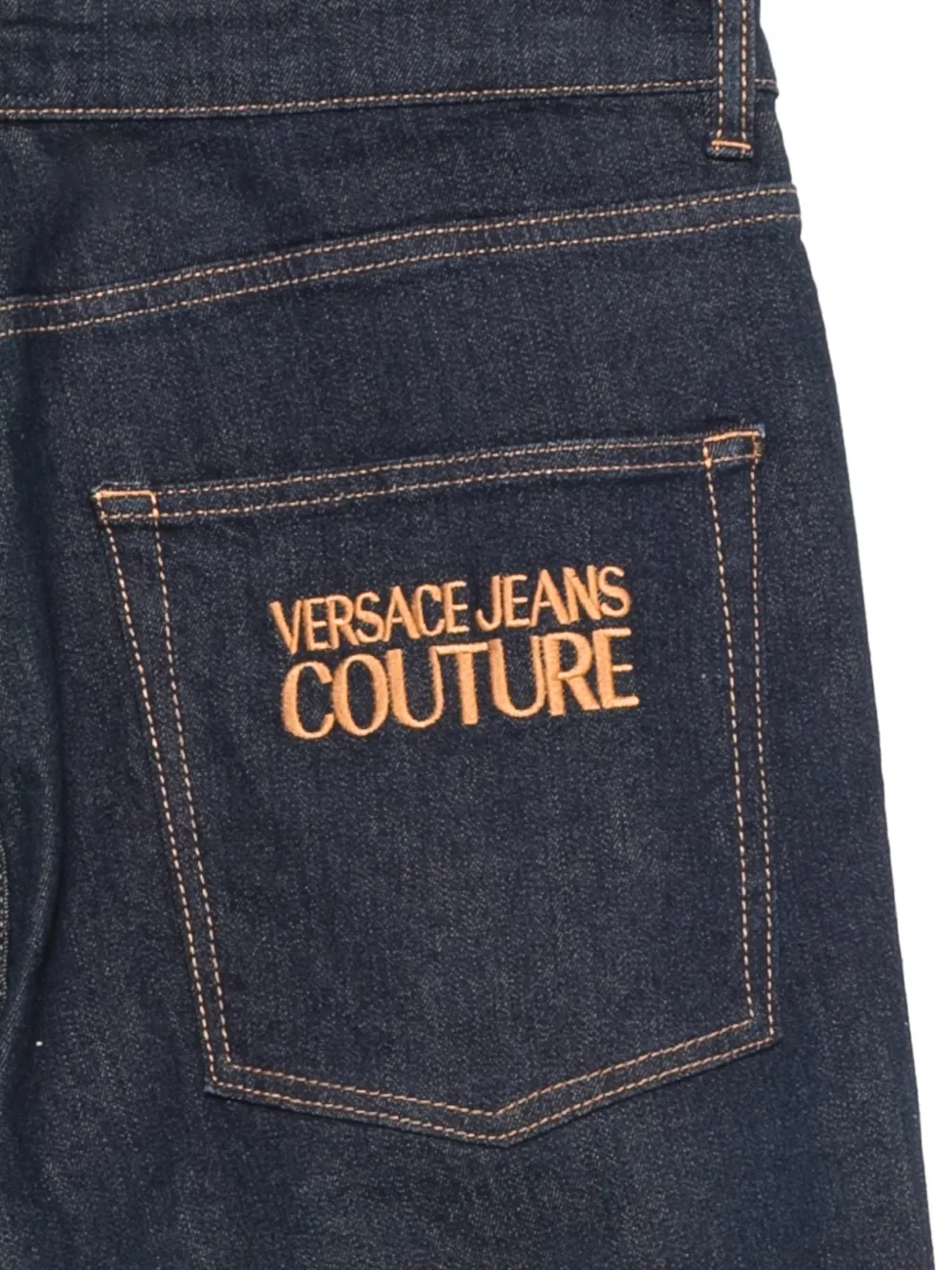 Versace Jeans Couture Jeans met riemlussen Blauw