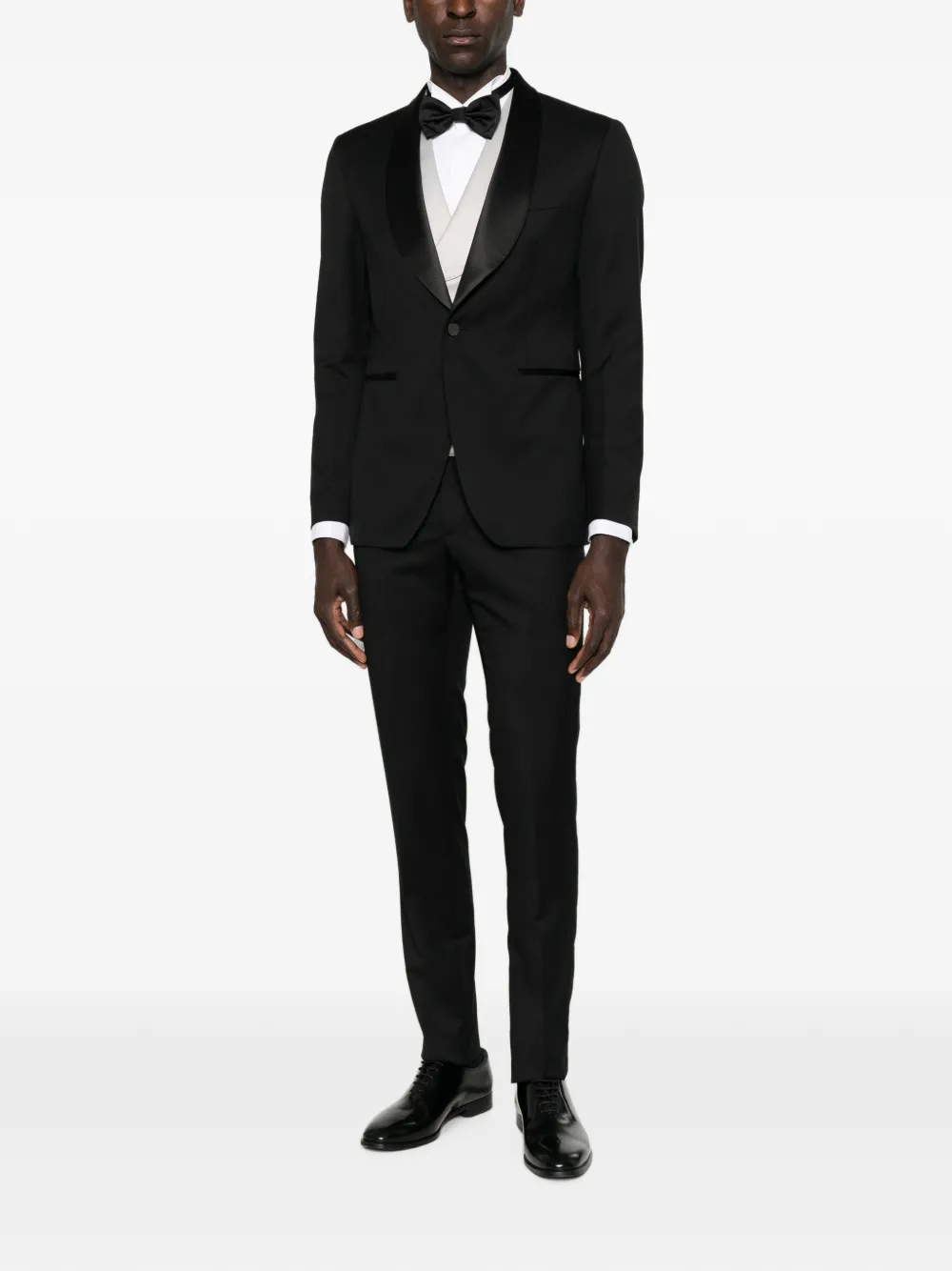 Tagliatore double-breasted shawl-lapel waistcoat Grijs