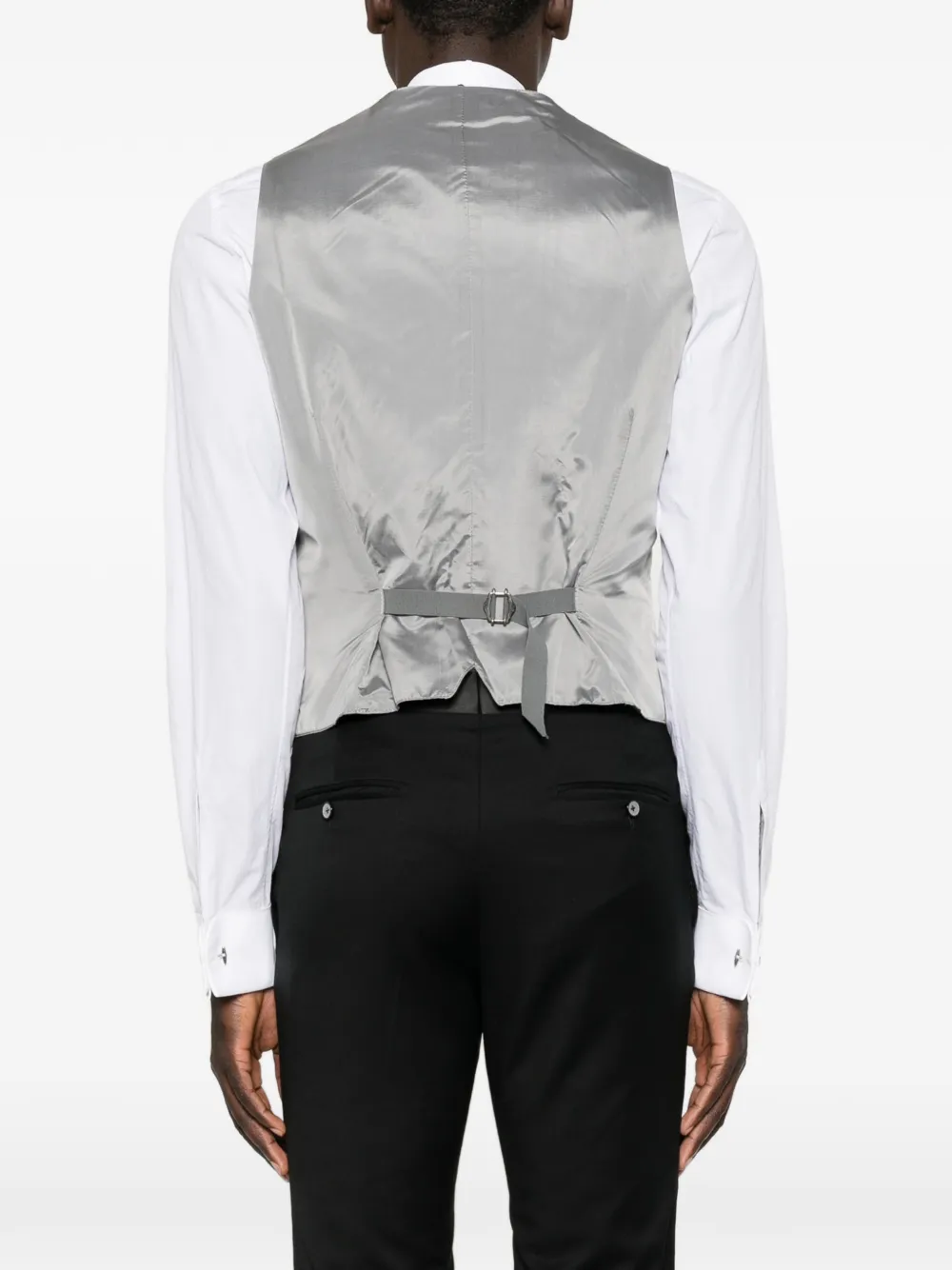 Tagliatore double-breasted shawl-lapel waistcoat Grijs